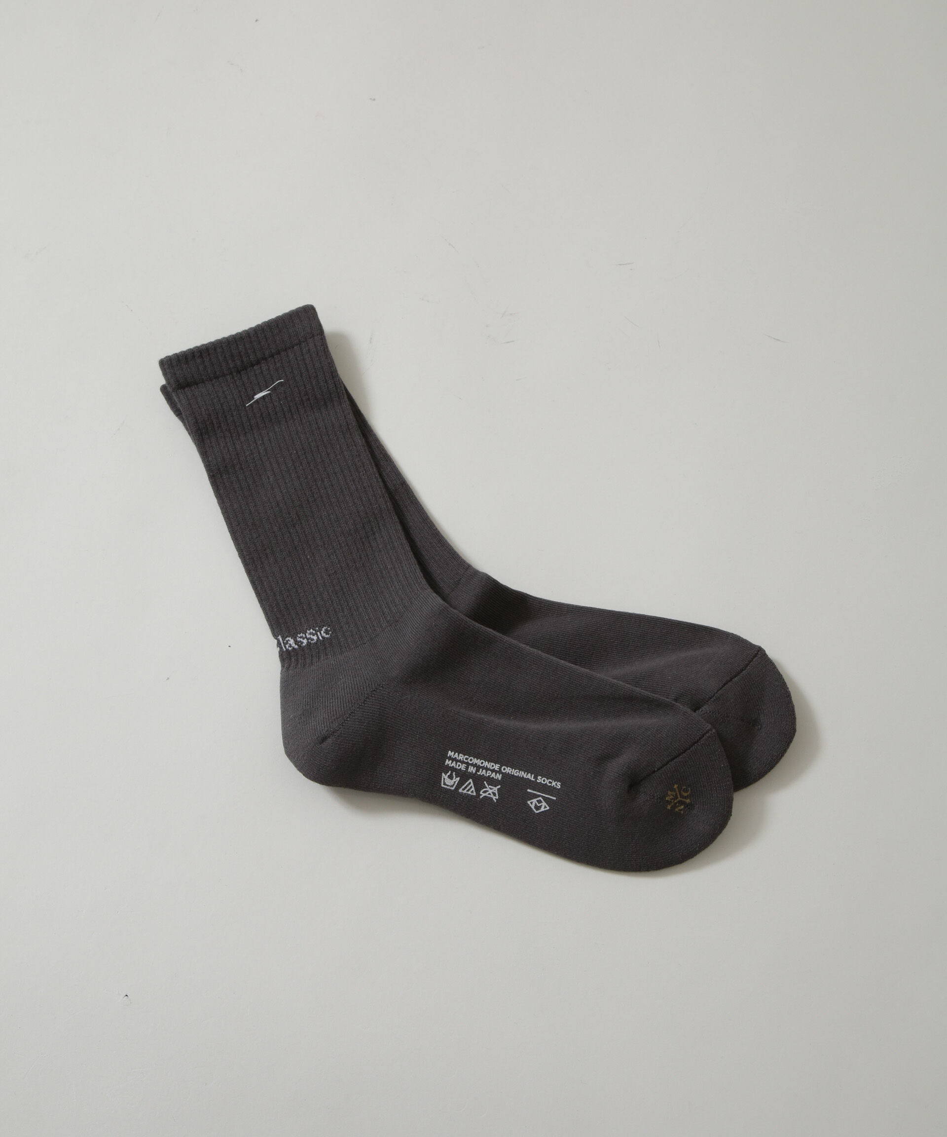 nano･universe「MARCOMONDE/sporty pile socks 23」|ソックス|チャコール3