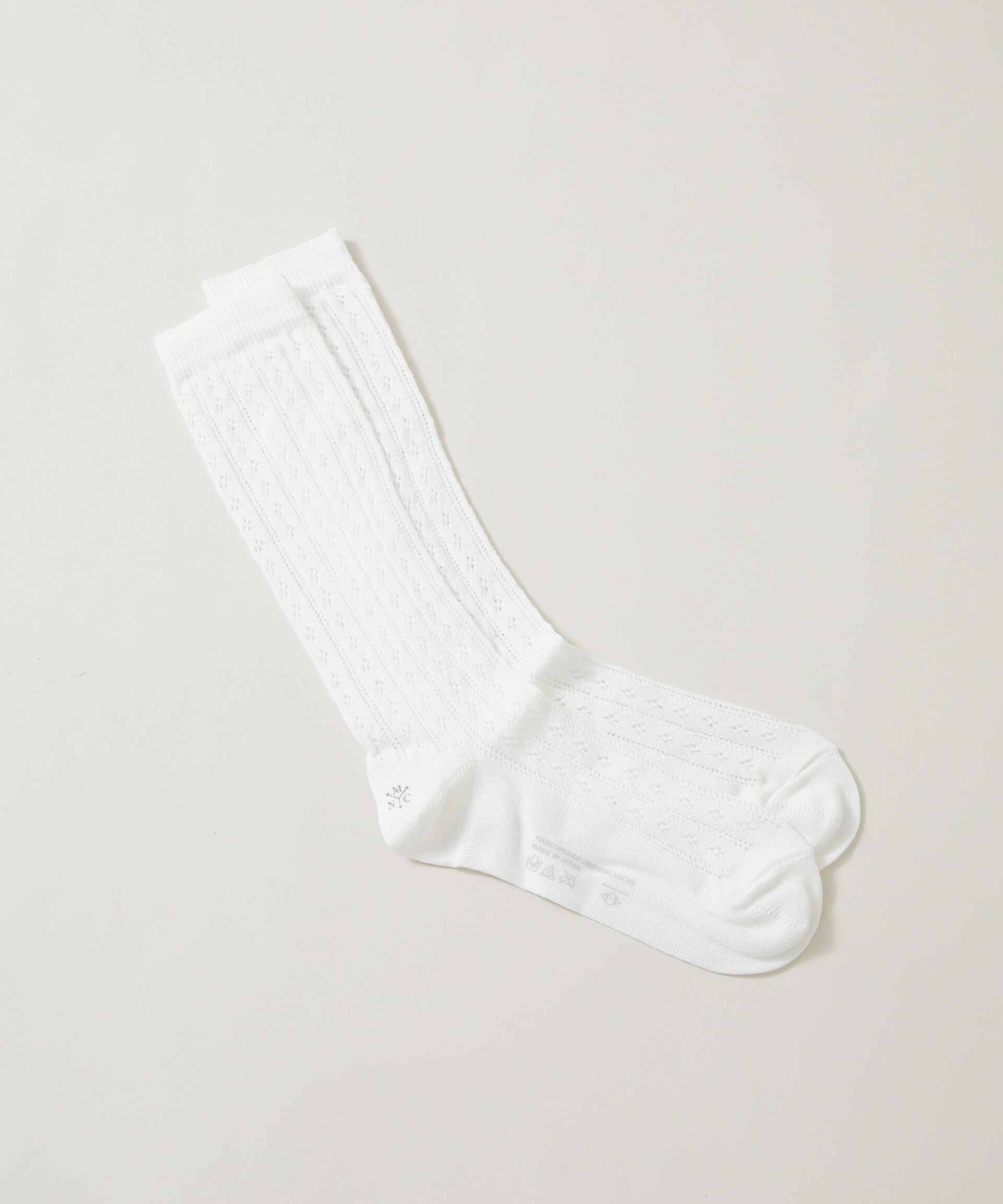 NANO universe「MARCOMONDE/eyelet socks」|ソックス|ホワイト