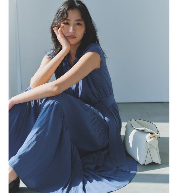 組曲「【加藤ローサさん着用・WEB限定】ギャザーライトデシン ティアードワンピース」|ワンピース|