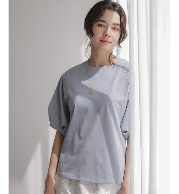 組曲「プレーティング天竺 バルーンスリーブカットソー」|Tシャツ・カットソー|
