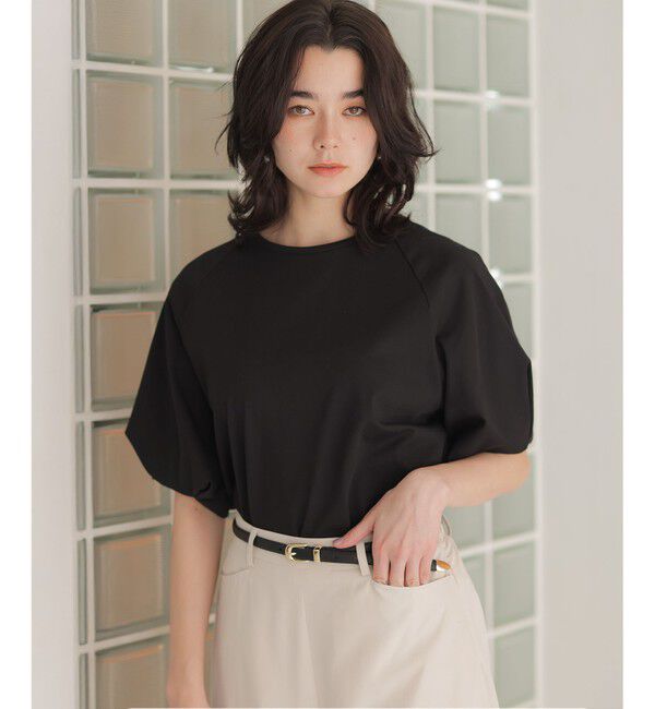 組曲「プレーティング天竺 バルーンスリーブカットソー」|Tシャツ・カットソー|