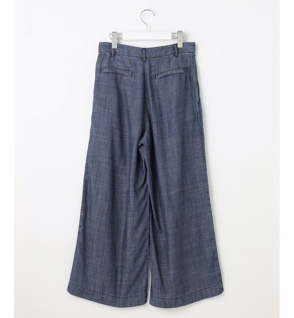 自由区「【洗える・XSサイズあり】テンセルリネンデニムワイド パンツ」|その他|