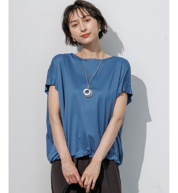 23区「シルキータッチ ドロスト カットソー」|Tシャツ・カットソー|ダルブルー系