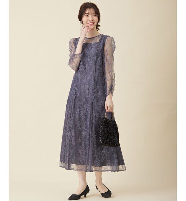 ANY SIS「【Lily Calin】クラシックナローレース ドレス」|ドレス|