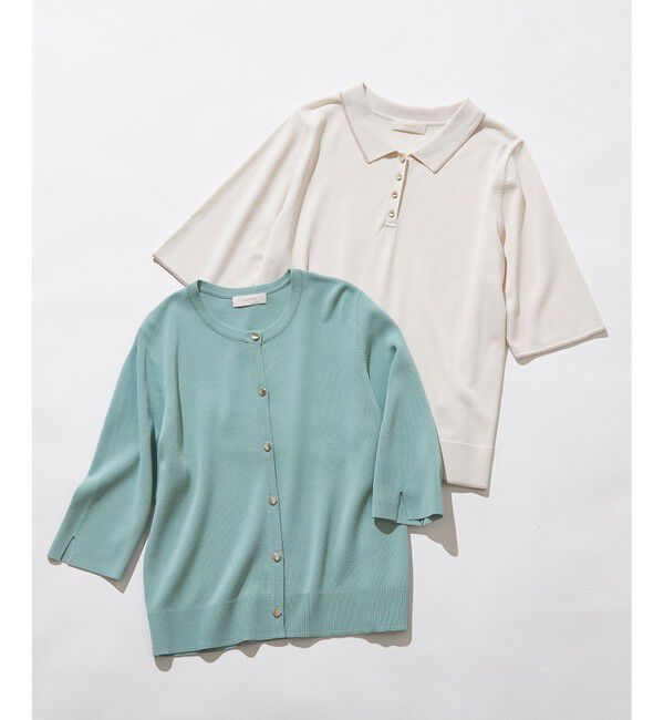 ANY SIS「【アイスタッチ】ハーフスリーブ カーディガン」|カーディガン|