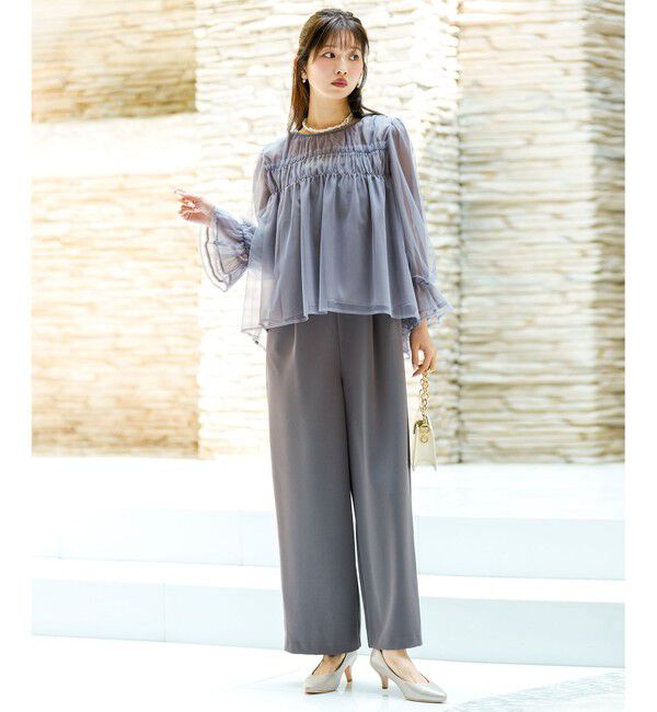 ANY SIS「【Lily Calin】チュールレイヤードパンツ ドレス」|ドレス|