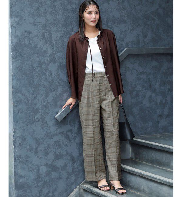 ANY SIS「褒めらレディストレッチ ワイドパンツ」|その他|