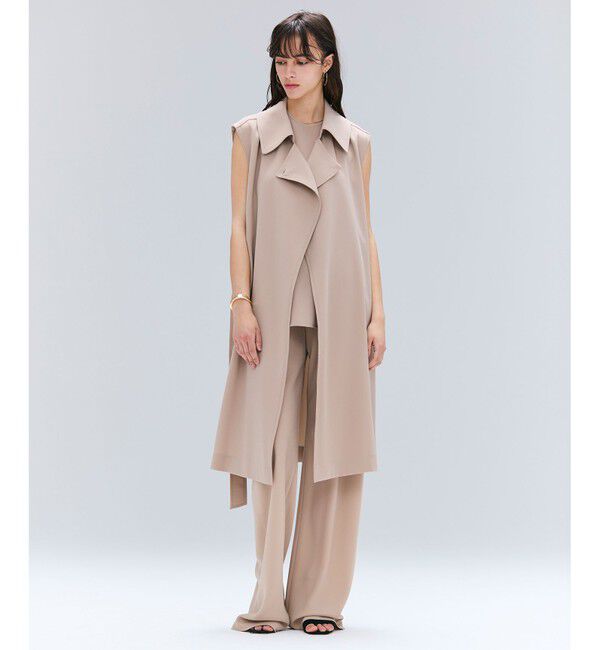 BEIGE,「【ロングセラー・新色追加】FLEUR / バックサテン イージーワイドパンツ」|その他|