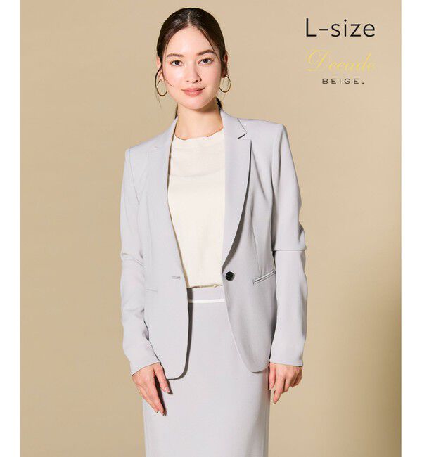 BEIGE,「【セットアップ対応】CINDY / テーラードジャケット」|テーラードジャケット|L.Gray