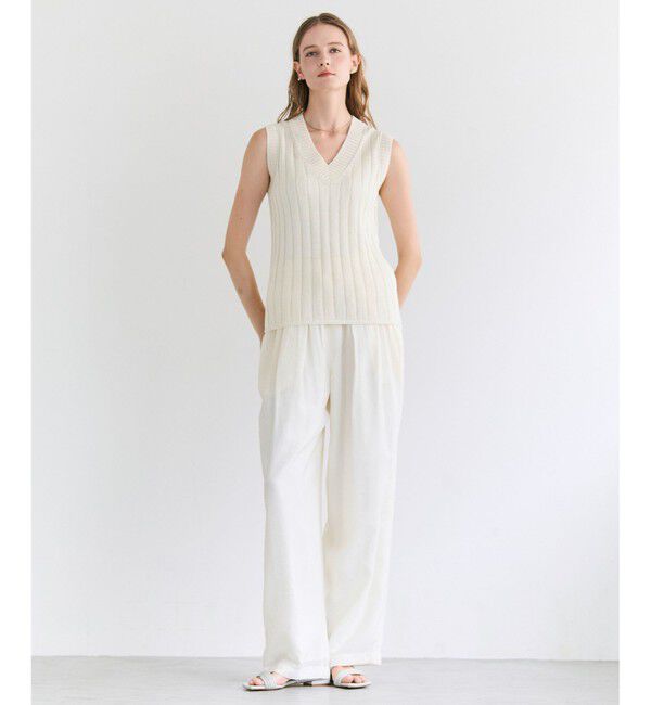 BEIGE,「【eclat掲載】SERAPHIN / ライトシアー イージーワイドパンツ」|その他|