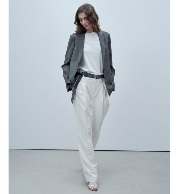 BEIGE,「ZEPHYR / ベルト付き 2タックワイドパンツ」|その他|
