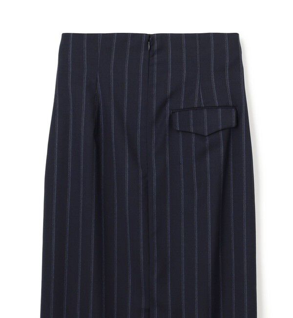 BEIGE,「【セットアップ対応】GEORGE / ウールストライプ ハイウエストスカート」|スカート|