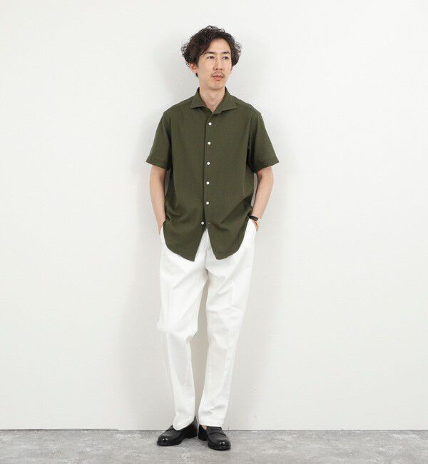 NOLLEY'S goodman「《ビジカジ対応》リンクス イタリアンカラーSS 半袖シャツ26SS」|シャツ・ブラウス|
