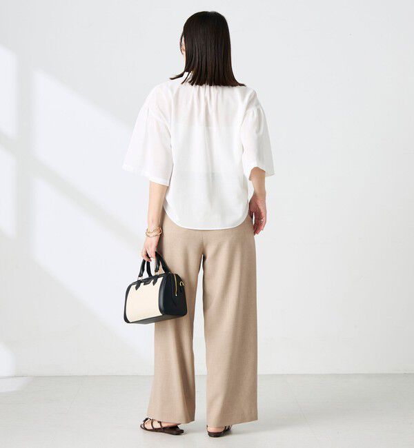 NOLLEY'S「【BECシリーズ】ウォッシャブル袖2ＷAYシアーボイルブラウス」|シャツ・ブラウス|