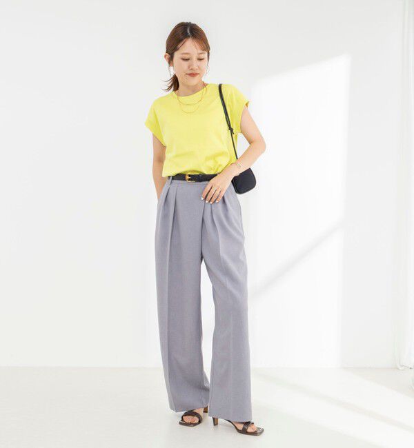 NOLLEY'S「《ノーリーズオリジナル美容Tシャツ》シルクアミノ酸加工オーバーノースリーブ」|Tシャツ・カットソー|