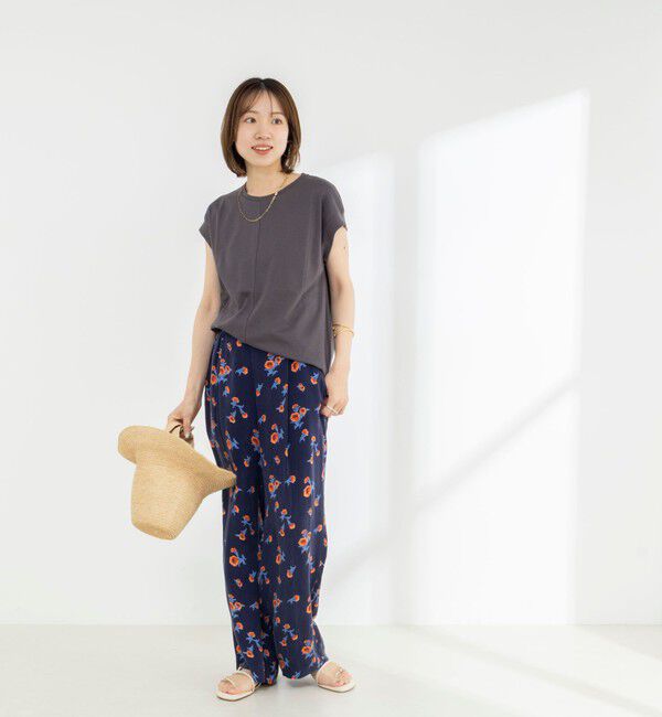 NOLLEY'S「《ノーリーズオリジナル美容Tシャツ》シルクアミノ酸加工オーバーノースリーブ」|Tシャツ・カットソー|