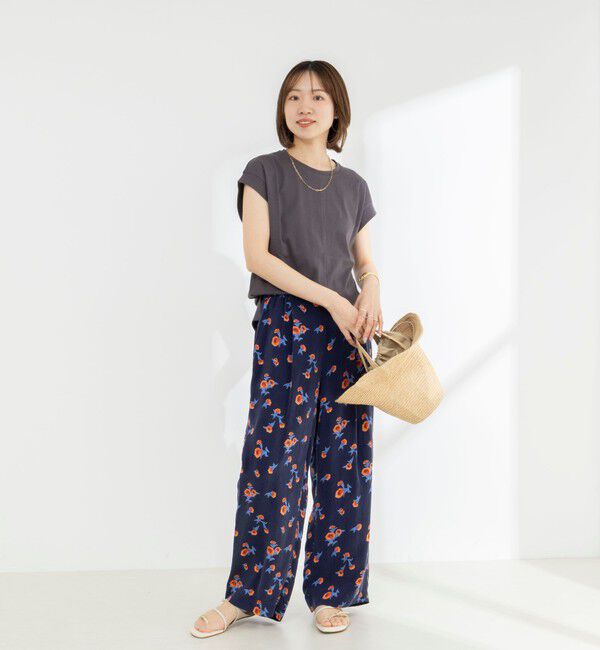 NOLLEY'S「《ノーリーズオリジナル美容Tシャツ》シルクアミノ酸加工オーバーノースリーブ」|Tシャツ・カットソー|