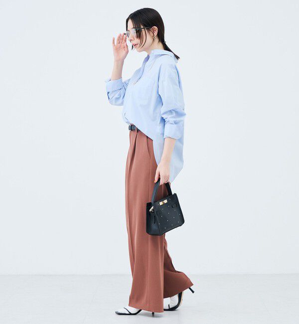 NOLLEY'S sophi「ウォッシャブル強撚ツイルワイドパンツ」|その他|