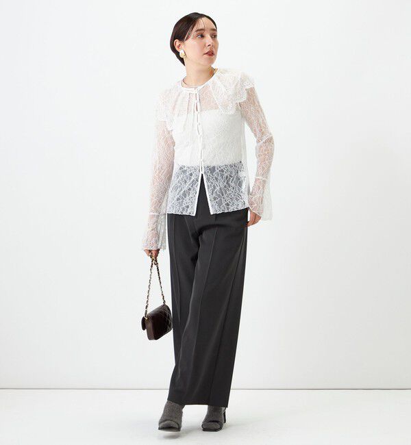 NOLLEY'S sophi「ウォッシャブル強撚ツイルワイドパンツ」|その他|