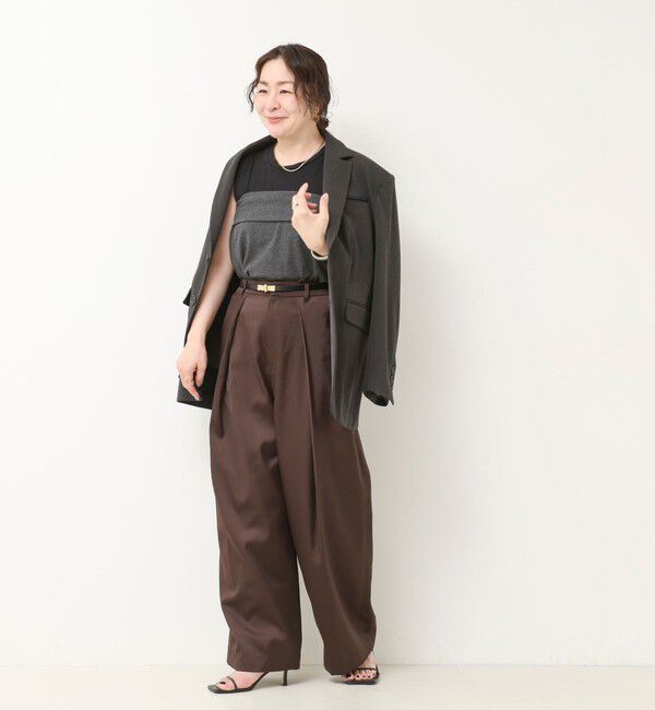 NOLLEY'S「【 SHOP PRESS二見別注カラー】レイヤードピース付きVネックプルオーバー」|ニット・セーター|