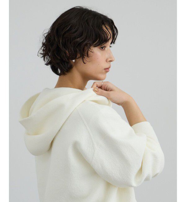 SALON adam et rope'「クレープスウェットライクジップパーカー」|パーカー|