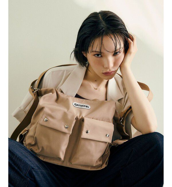 VIS「WEB限定追加【OUTDOOR PRODUCTS】VIS別注 ダブルポケット ショルダーバッグ / マルチWAY」|ショルダー・メッセンジャー|