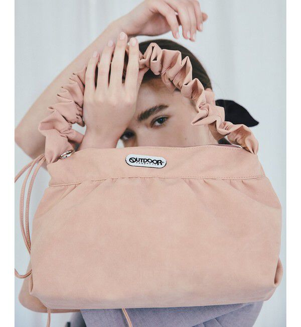 VIS「【OUTDOOR PRODUCTS】VIS別注 スエード ＆ 合皮 フリル ショルダーバッグ / WEB限定カラー」|ショルダー・メッセンジャー|