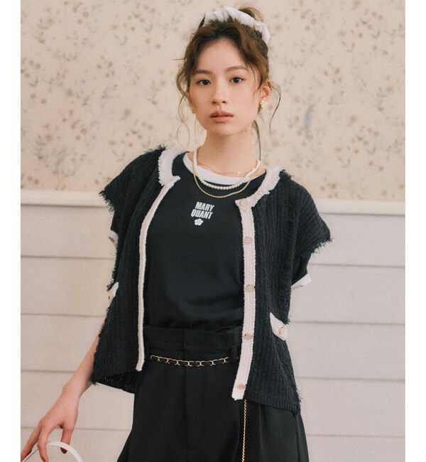 VIS「【MARY QUANT&times;VIS】コンパクトTシャツ」|Tシャツ・カットソー|