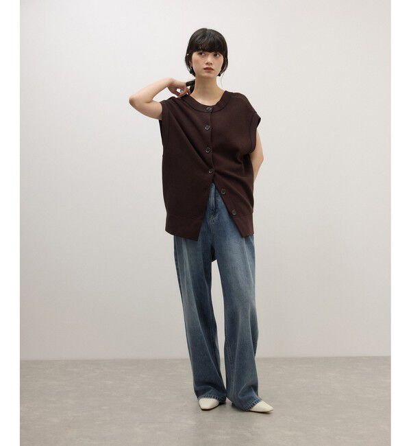 ADAM ET ROPE'「【WEB限定】ポケットタックセミワイドデニム」|デニム|