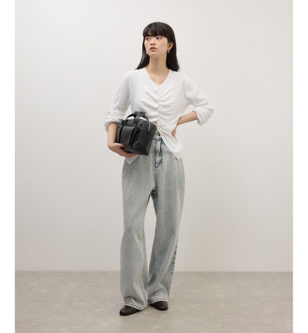 ADAM ET ROPE'「【WEB限定】ポケットタックセミワイドデニム」|デニム|