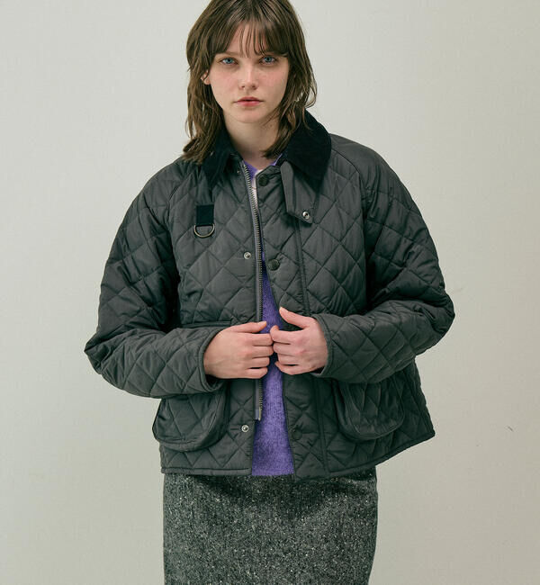  「Barbour |〈別注〉BLYTH キルティングジャケット WOMEN」|ブルゾン・スタジャン|GREY