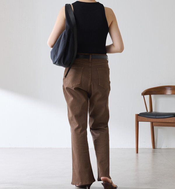  「Q.anosリラックススリムフレアデニム」|デニム|