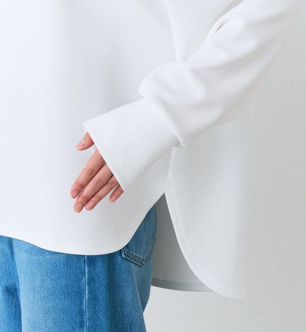  「【接触冷感/紫外線防止/防シワ】ダンボールボートネックプルオーバー」|Tシャツ・カットソー|