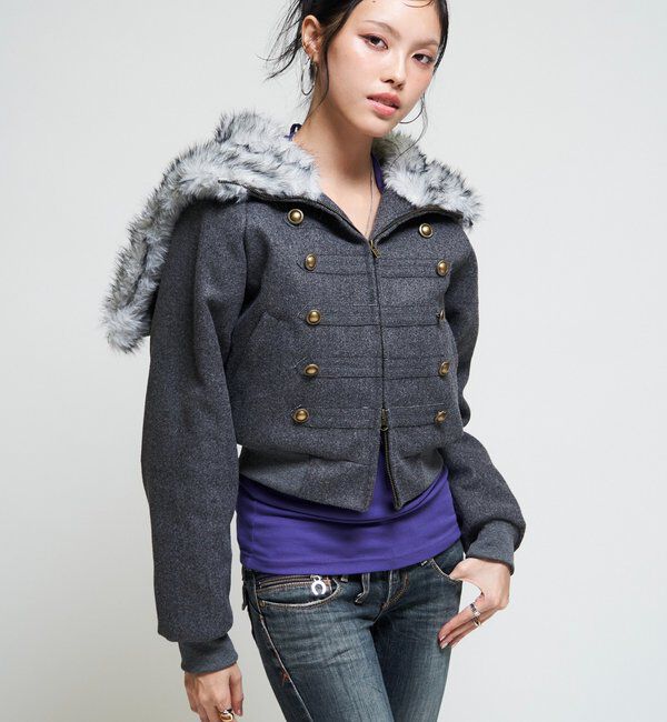  「【26AW LOOK掲載品番/WEB限定サイズあり】ナポレオンファーブルゾン」|ブルゾン・スタジャン|