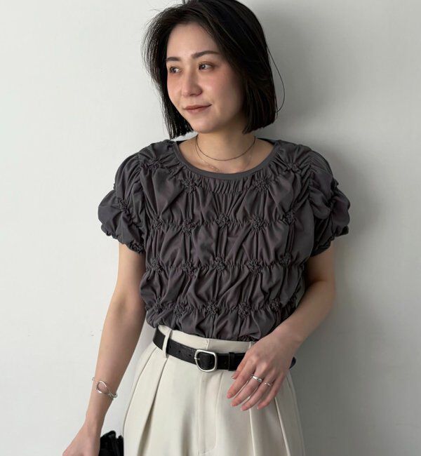  「【新色イエロー・チャコールグレー】シャーリングホイップT」|Tシャツ・カットソー|