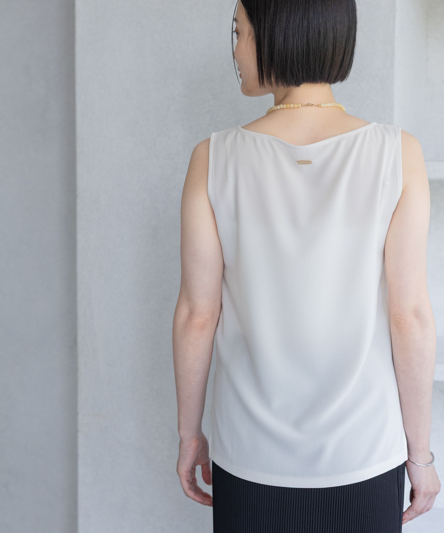 A part by 「【在庫限り！！】ソフトジョーゼットノースリーブT」|Tシャツ・カットソー|