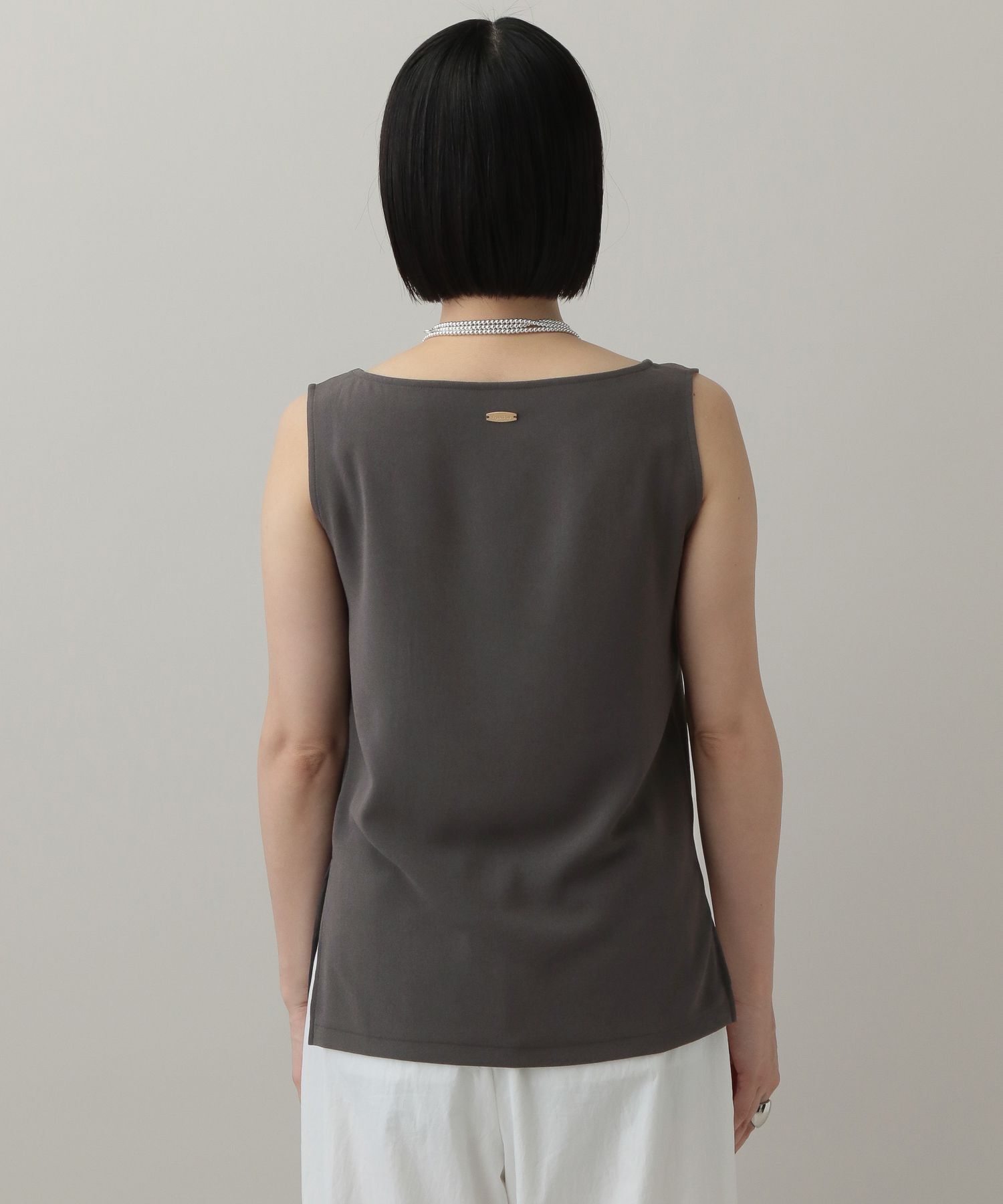 A part by 「【在庫限り！！】ソフトジョーゼットノースリーブT」|Tシャツ・カットソー|