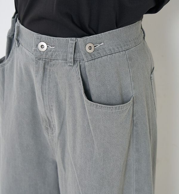 collex「タックウエストデニムパンツ」|デニム|