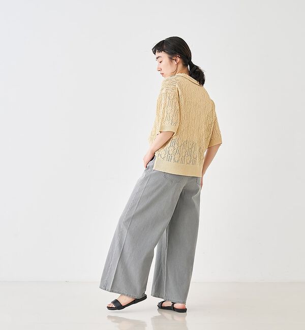collex「タックウエストデニムパンツ」|デニム|