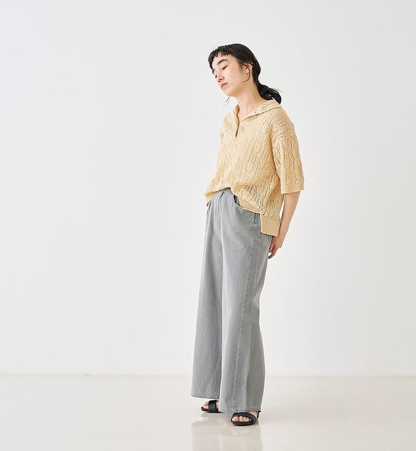 collex「タックウエストデニムパンツ」|デニム|