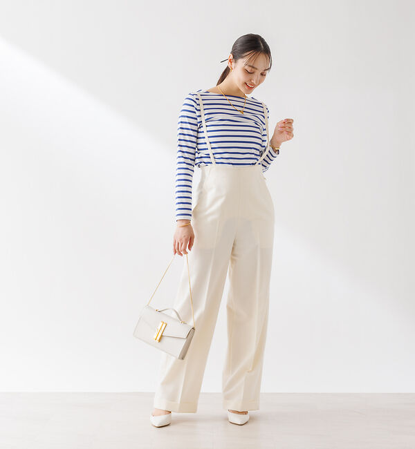 Rouge vif「ハイウエストサスペンダーワイドパンツ」|その他|