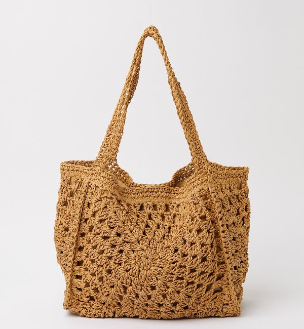 Rouge vif「【Swaraj /スワラージ】手編みペーパーラフィアトートBAG/トートバッグ」|トートバッグ|