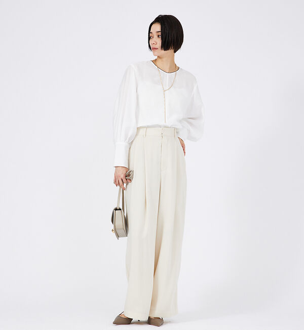 qualite「【セットアップ対応】2タックストレートパンツ」|その他|