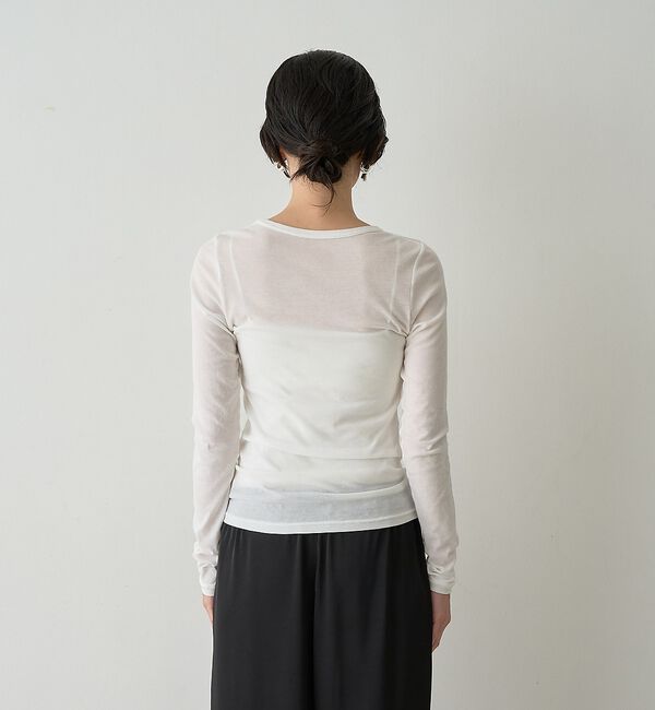 qualite「【接触冷感素材】ストレッチフライスカットソー」|Tシャツ・カットソー|