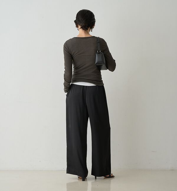 qualite「【接触冷感素材】ストレッチフライスカットソー」|Tシャツ・カットソー|