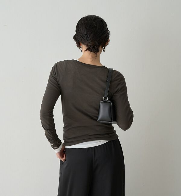 qualite「【接触冷感素材】ストレッチフライスカットソー」|Tシャツ・カットソー|