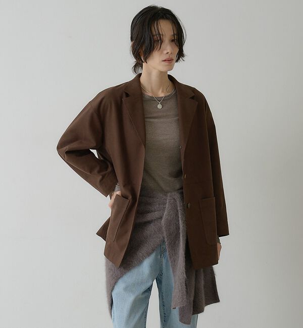 qualite「スエードカバーオール / ジャケット【予約】」|その他|