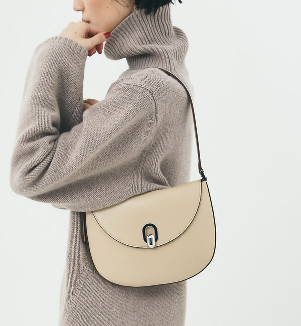 The Store by C' 「【SAVETTE】TONDO HOBO IN SMOOTH / ショルダーバッグ」|ショルダー・メッセンジャー|ベージュ