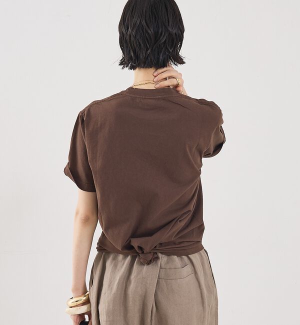 The Store by C' 「【Sporty&Rich】H&W Crest T-Shirt／ロゴTシャツ」|Tシャツ・カットソー|