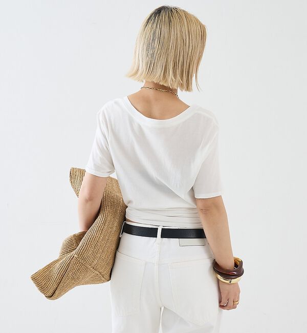 The Store by C' 「【COCUCA】Vネックカットプルオーバー」|Tシャツ・カットソー|